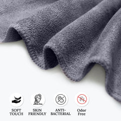 HOUSSE Microfiber Face Towel | Super Soft & Quick Absorbent |Multi Usage 30 x 30 cm, 450 GSM | for All Ages | (Set of 4,and 6)