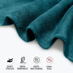 HOUSSE Microfiber Face Towel | Super Soft & Quick Absorbent |Multi Usage 30 x 30 cm, 450 GSM | for All Ages | (Set of 4,and 6)