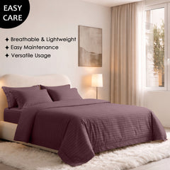 Stripe Glace 400 TC Cotton Bedsheet