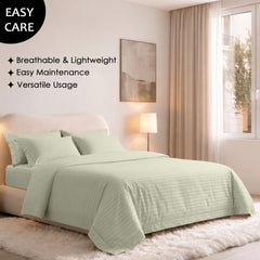 Stripe Glace 400 TC Cotton Bedsheet