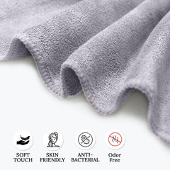 HOUSSE Microfiber Face Towel | Super Soft & Quick Absorbent |Multi Usage 30 x 30 cm, 450 GSM | for All Ages | (Set of 4,and 6)