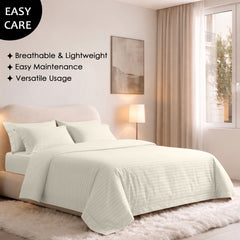 Stripe Glace 400 TC Cotton Bedsheet