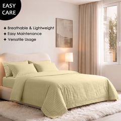 Stripe Glace 400 TC Cotton Bedsheet