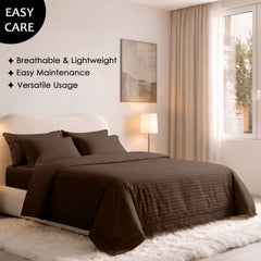 Stripe Glace 400 TC Cotton Bedsheet