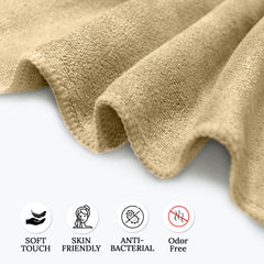 HOUSSE Microfiber Face Towel | Super Soft & Quick Absorbent |Multi Usage 30 x 30 cm, 450 GSM | for All Ages | (Set of 4,and 6)