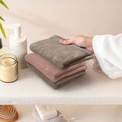 HOUSSE Microfiber Face Towel | Super Soft & Quick Absorbent |Multi Usage 30 x 30 cm, 450 GSM | for All Ages | (Set of 4,and 6)