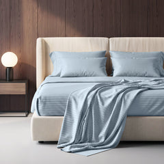 Stripe Glace 400 TC Cotton Bedsheet