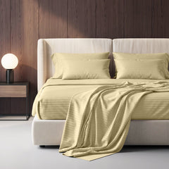 Stripe Glace 400 TC Cotton Bedsheet