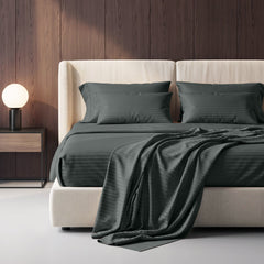 Stripe Glace 400 TC Cotton Bedsheet