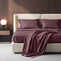 Stripe Glace 400 TC Cotton Bedsheet