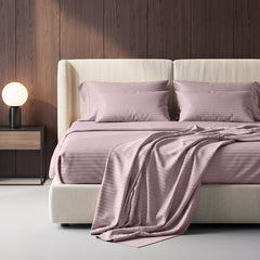 Stripe Glace 400 TC Cotton Bedsheet