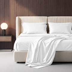 Stripe Glace 400 TC Cotton Bedsheet