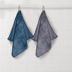HOUSSE Microfiber Face Towel | Super Soft & Quick Absorbent |Multi Usage 30 x 30 cm, 450 GSM | for All Ages | (Set of 4,and 6)