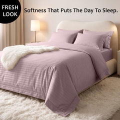 Stripe Glace 400 TC Cotton Bedsheet