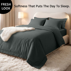 Stripe Glace 400 TC Cotton Bedsheet