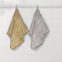 HOUSSE Microfiber Face Towel | Super Soft & Quick Absorbent |Multi Usage 30 x 30 cm, 450 GSM | for All Ages | (Set of 4,and 6)