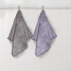 HOUSSE Microfiber Face Towel | Super Soft & Quick Absorbent |Multi Usage 30 x 30 cm, 450 GSM | for All Ages | (Set of 4,and 6)