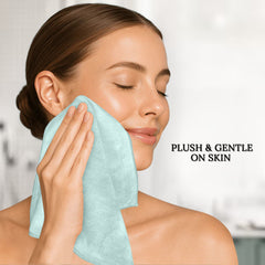 HOUSSE Microfiber Face Towel | Super Soft & Quick Absorbent |Multi Usage 30 x 30 cm, 450 GSM | for All Ages | (Set of 4,and 6)