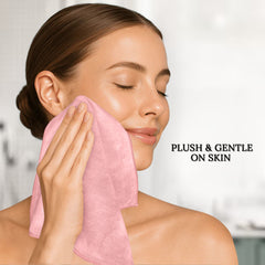 HOUSSE Microfiber Face Towel | Super Soft & Quick Absorbent |Multi Usage 30 x 30 cm, 450 GSM | for All Ages | (Set of 4,and 6)