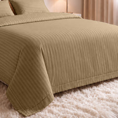 Stripe Glace 400 TC Cotton Bedsheet