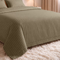 Stripe Glace 400 TC Cotton Bedsheet
