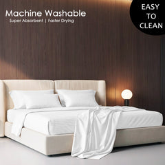 Stripe Glace 400 TC Cotton Bedsheet