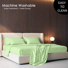 Stripe Glace 400 TC Cotton Bedsheet