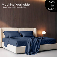 Stripe Glace 400 TC Cotton Bedsheet