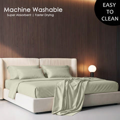 Stripe Glace 400 TC Cotton Bedsheet