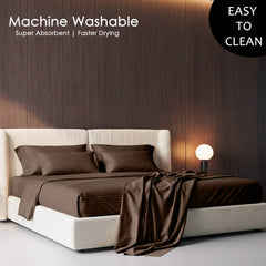 Stripe Glace 400 TC Cotton Bedsheet