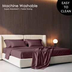 Stripe Glace 400 TC Cotton Bedsheet