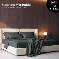 Stripe Glace 400 TC Cotton Bedsheet