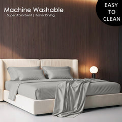 Stripe Glace 400 TC Cotton Bedsheet