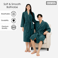 HOUSSE Microfiber Bathrobe 500 GSM | Solid Bathrobes, Highly Absorbent, Quick-Dry And Soft Bathrobe