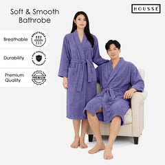 HOUSSE Microfiber Bathrobe 500 GSM | Solid Bathrobes, Highly Absorbent, Quick-Dry And Soft Bathrobe