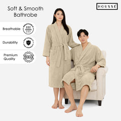 HOUSSE Microfiber Bathrobe 500 GSM | Solid Bathrobes, Highly Absorbent, Quick-Dry And Soft Bathrobe