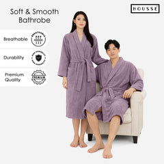 HOUSSE Microfiber Bathrobe 500 GSM | Solid Bathrobes, Highly Absorbent, Quick-Dry And Soft Bathrobe