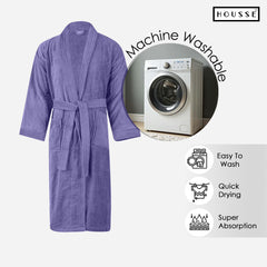 HOUSSE Microfiber Bathrobe 500 GSM | Solid Bathrobes, Highly Absorbent, Quick-Dry And Soft Bathrobe