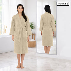 HOUSSE Microfiber Bathrobe 500 GSM | Solid Bathrobes, Highly Absorbent, Quick-Dry And Soft Bathrobe