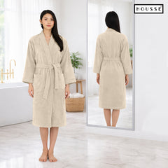HOUSSE Microfiber Bathrobe 500 GSM | Solid Bathrobes, Highly Absorbent, Quick-Dry And Soft Bathrobe