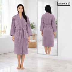 HOUSSE Microfiber Bathrobe 500 GSM | Solid Bathrobes, Highly Absorbent, Quick-Dry And Soft Bathrobe
