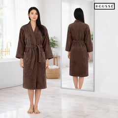 HOUSSE Microfiber Bathrobe 500 GSM | Solid Bathrobes, Highly Absorbent, Quick-Dry And Soft Bathrobe