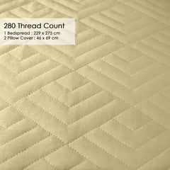 Plush Bedspread Bleached Sand - Image 2