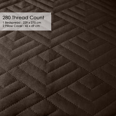 Plush Bedspread Coffee - Image 2