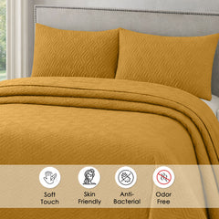 Plush Bedspread Honey Dew - Image 5