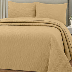 Plush Bedspread New Wheat - Image 1