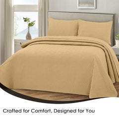 Plush Bedspread New Wheat - Image 4