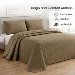 Plush Bedspread Pine Bark - Image 3
