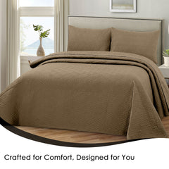 Plush Bedspread Pine Bark - Image 4