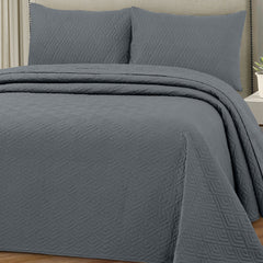 Plush Bedspread Smoke Pearl - Image 1
